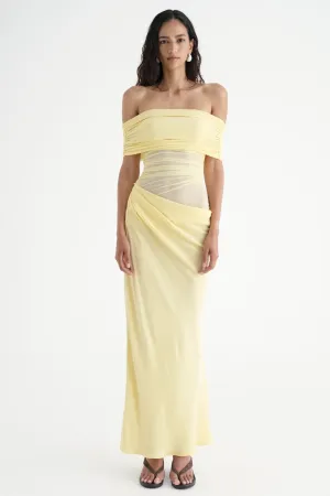 Nico Off Shoulder Maxi Dress Butter by Benni
