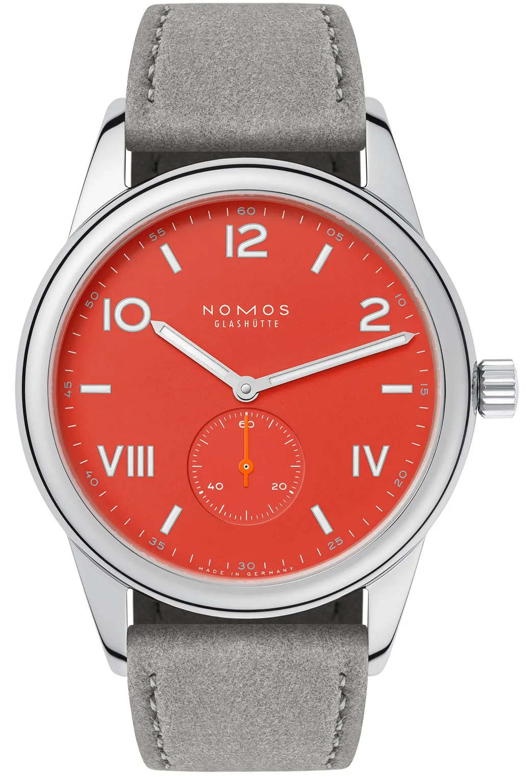 Nomos Glashutte Club Campus 38 Nonstop Red Sapphire Crystal Watch