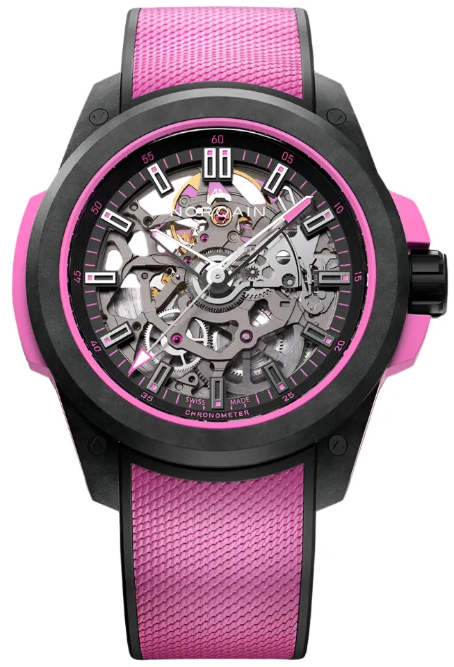 Norqain Wild One Skeleton 39mm Hyper Pink Watch