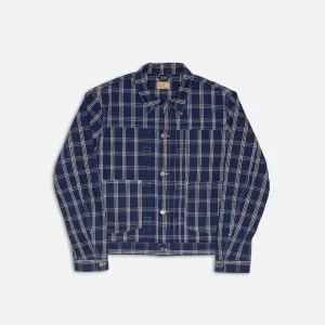 Nudie Jeans Dante II Indigo Check Jacket