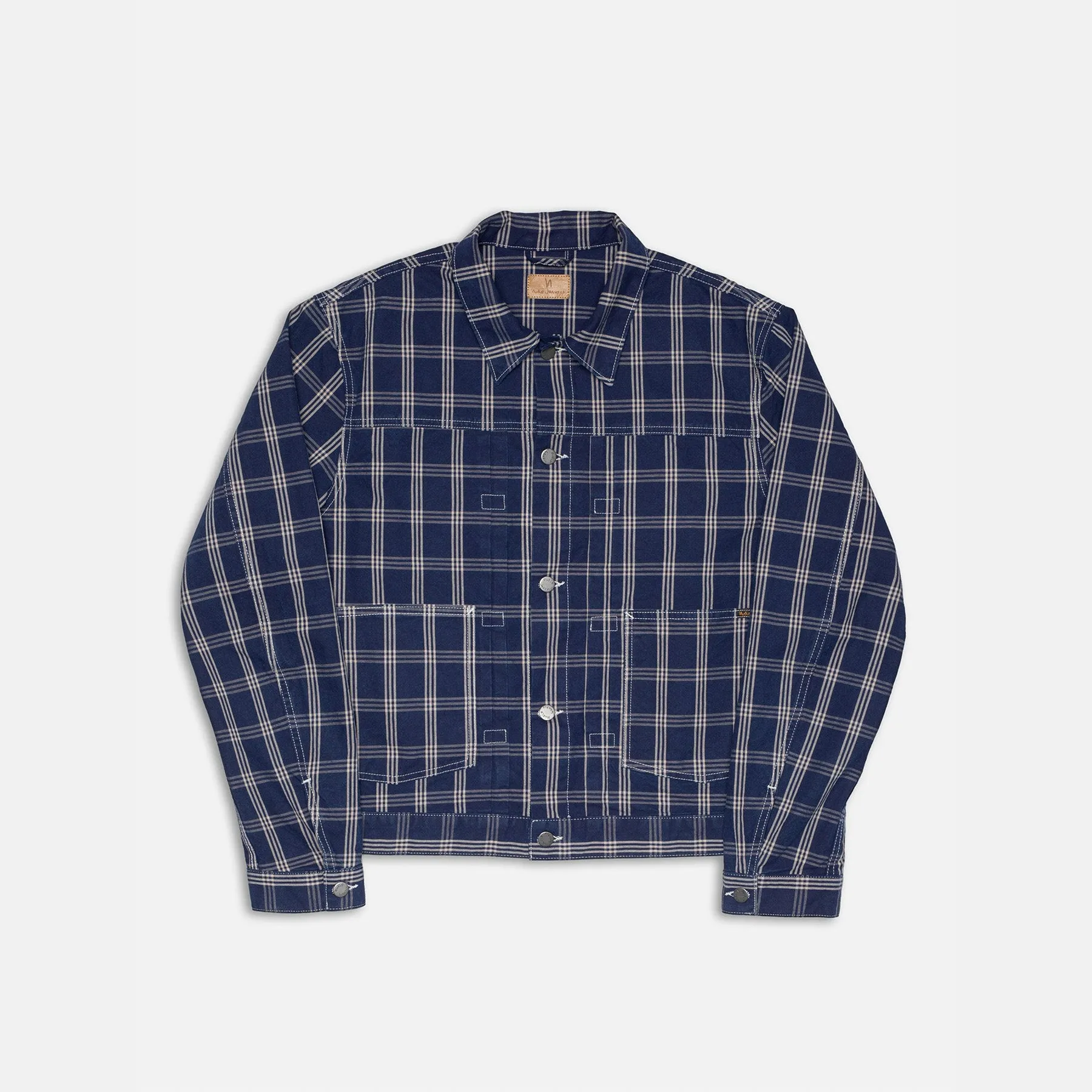 Nudie Jeans Dante II Indigo Check Jacket