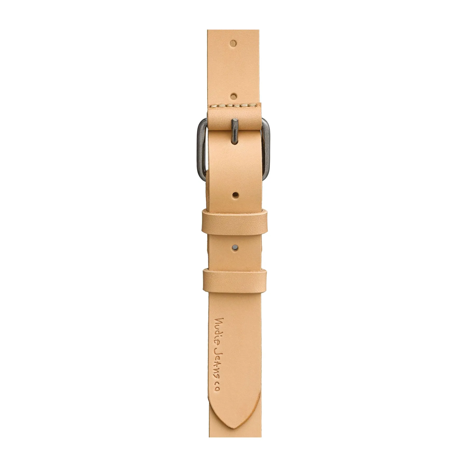 Nudie Jeans Dwayne Leather Belt : Natural