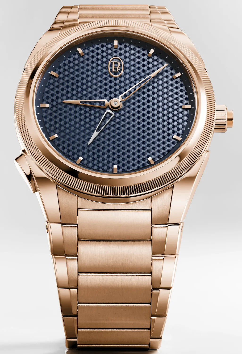 Parmigiani Fleurier Tonda PF GMT Rattrapante Gold Milano Blue Watch