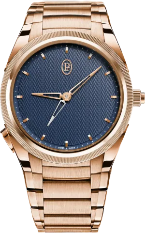 Parmigiani Fleurier Tonda PF GMT Rattrapante Gold Milano Blue Watch