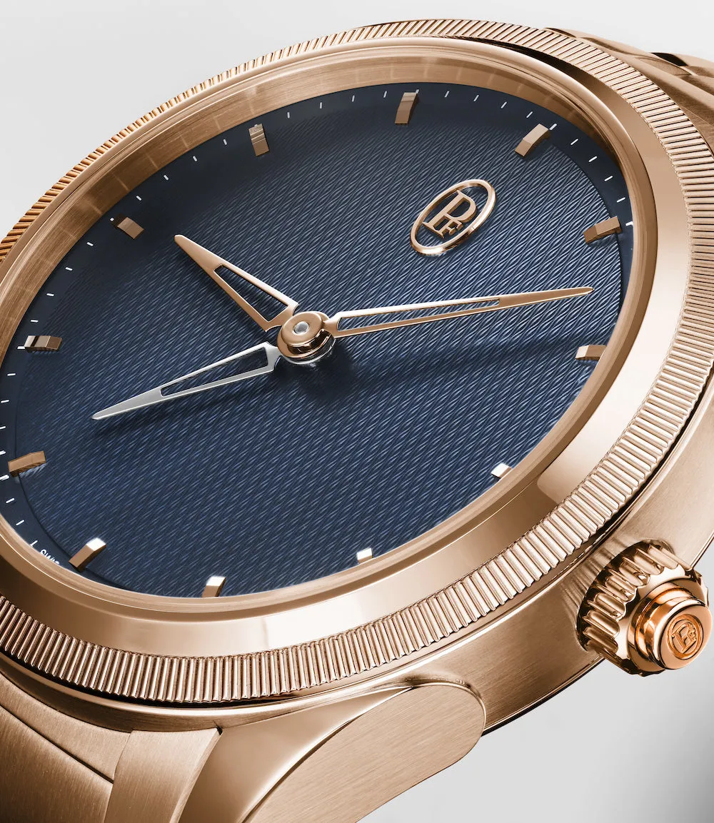 Parmigiani Fleurier Tonda PF GMT Rattrapante Gold Milano Blue Watch