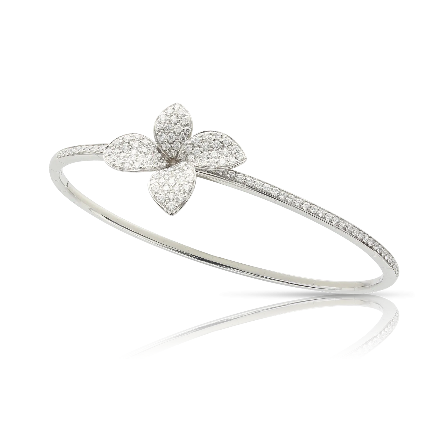 Pasquale Bruni Petit Garden 18ct White Gold Diamond Flower Bracelet