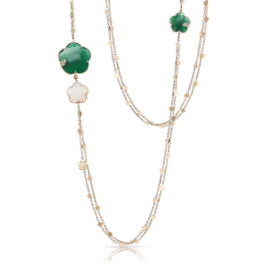 Pasquale Bruni Ton Joli 18ct Rose Gold Diamond Agate Sautoir Necklace