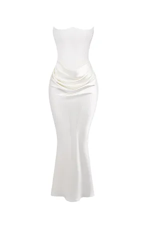 Persephone Ivory Strapless Corset Dress by House of CB