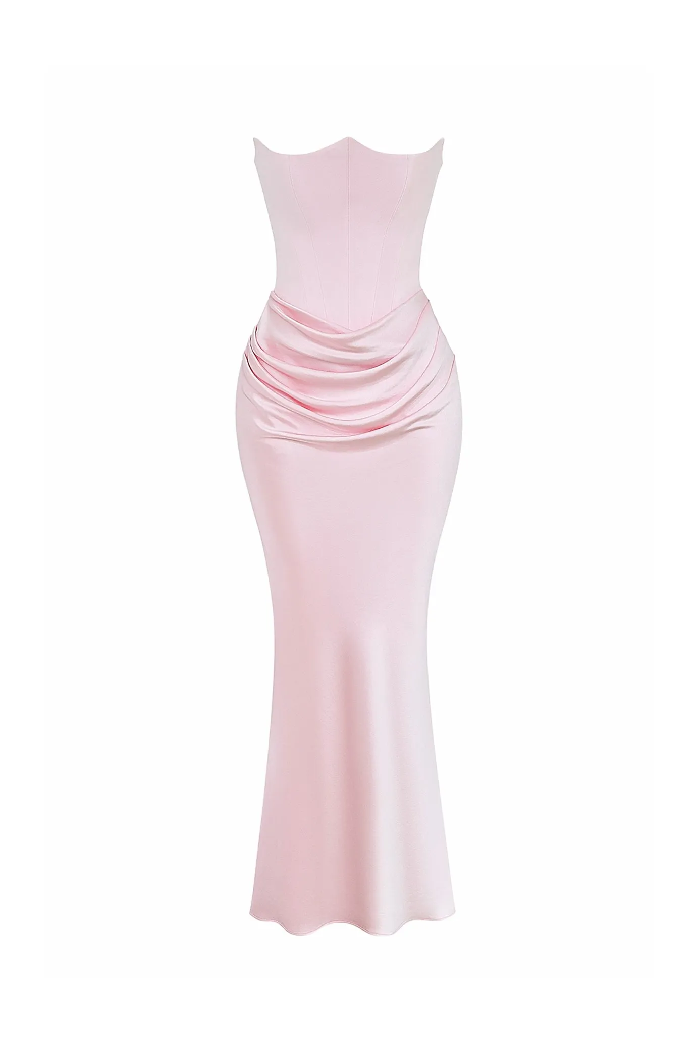Persephone Rose Shadow Strapless Corset Dress by House of CB