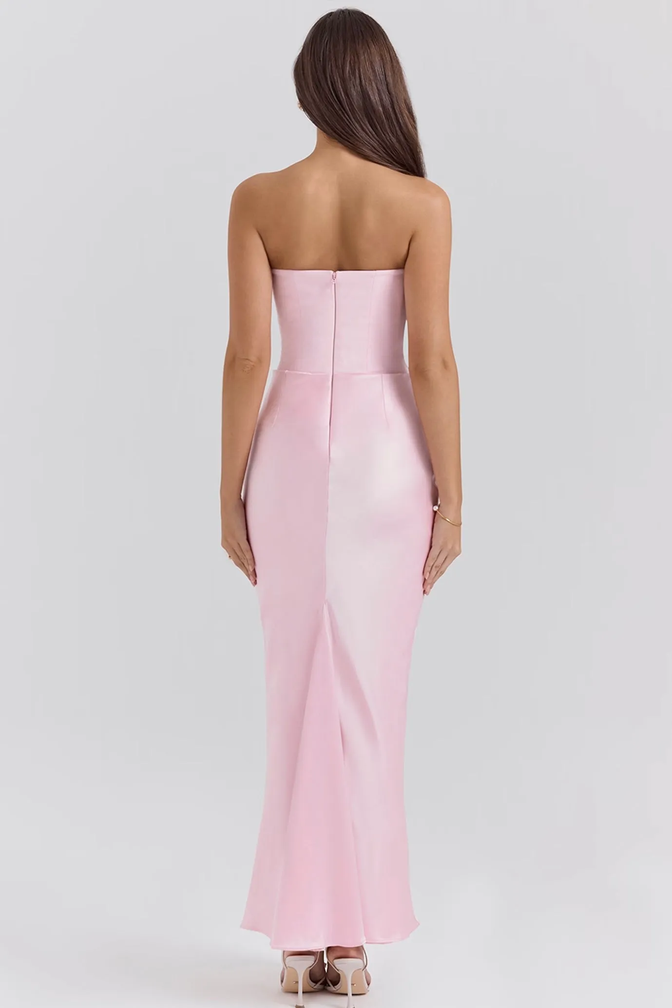 Persephone Rose Shadow Strapless Corset Dress by House of CB