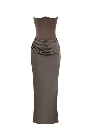 Persephone Smoke Strapless Corset Dress by House of CB