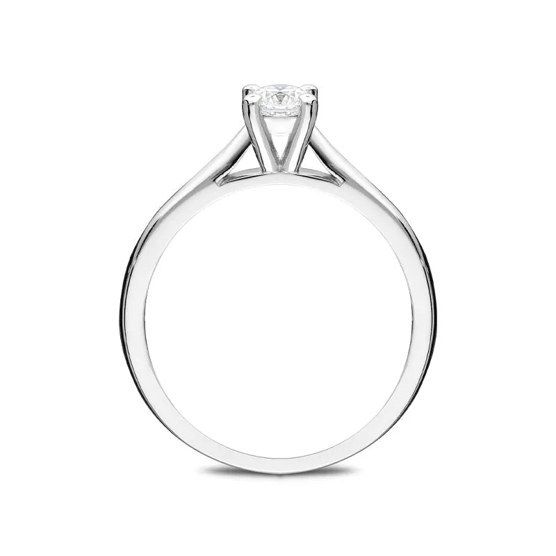 Platinum 0.25ct Diamond Brilliant Cut Solitaire Ring