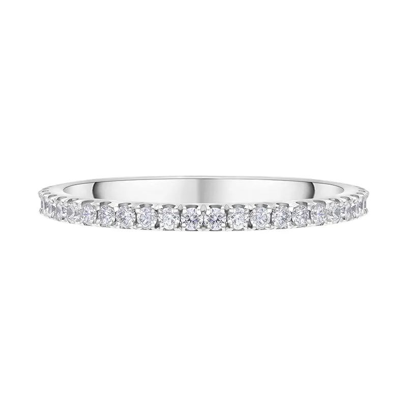 Platinum 0.30ct Diamond Brilliant Cut 3/4 Eternity Ring D