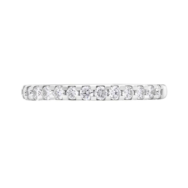 Platinum 0.34ct Diamond Half Eternity Ring
