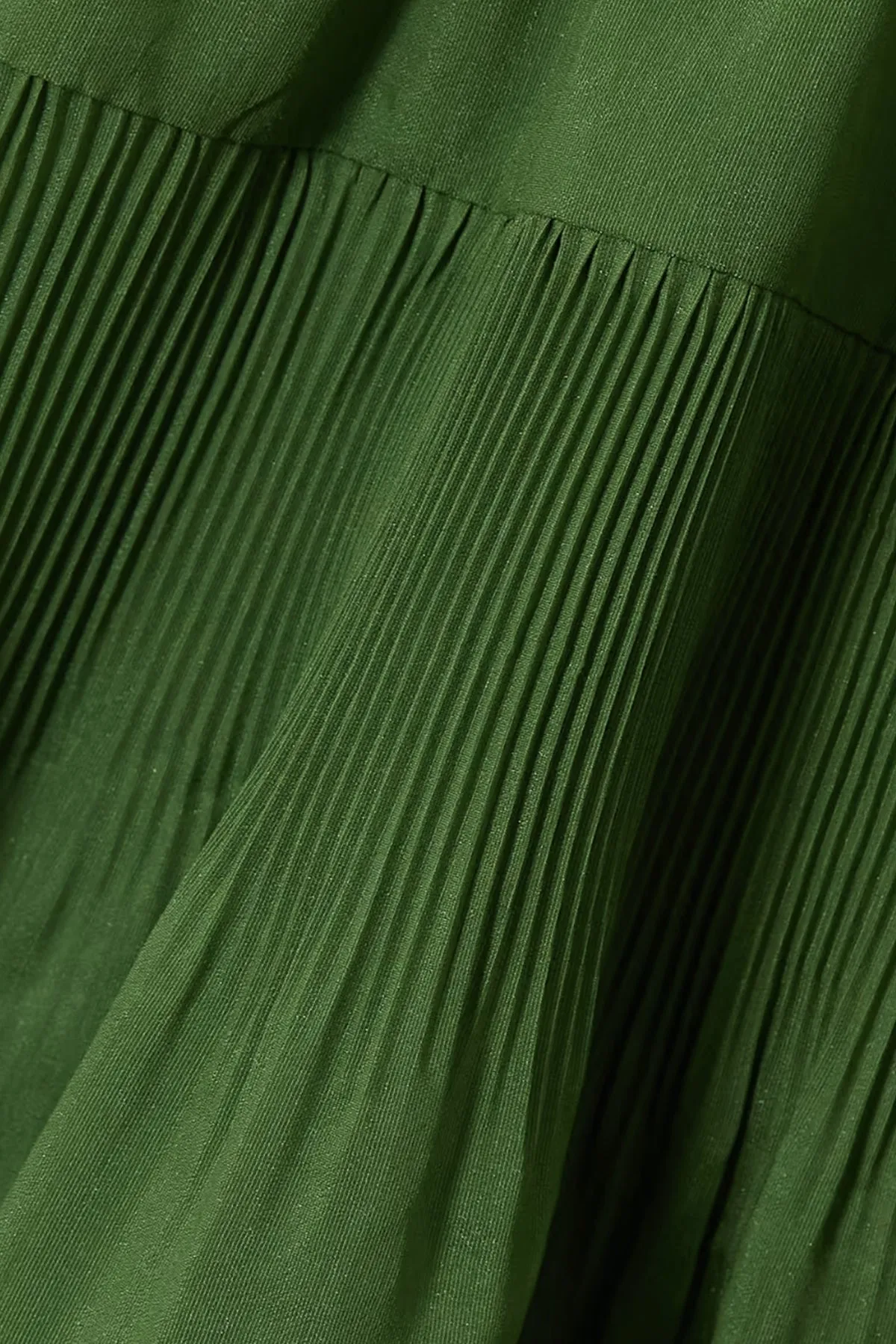 Pleated Tiered Twill Midi Dress by Zimmermann