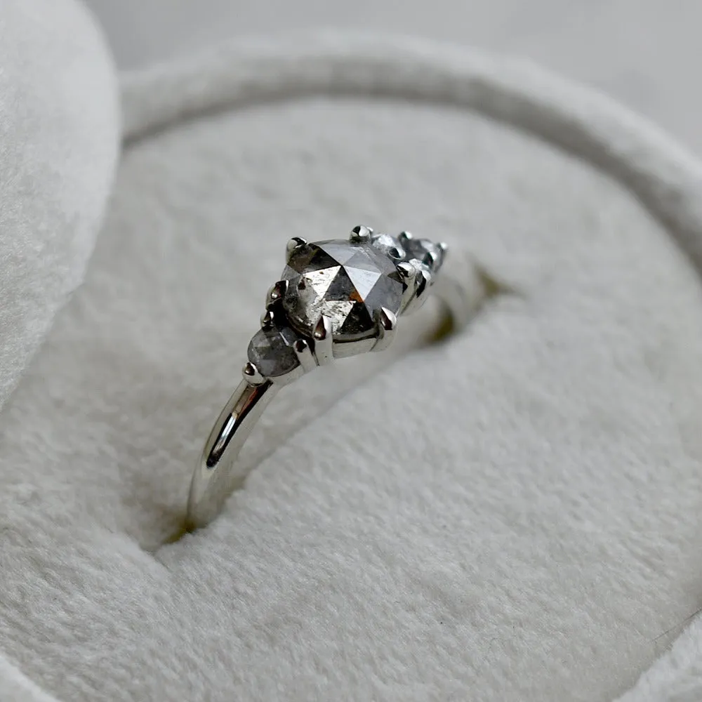 'Quinn' Cluster w/Salt & Pepper Diamonds