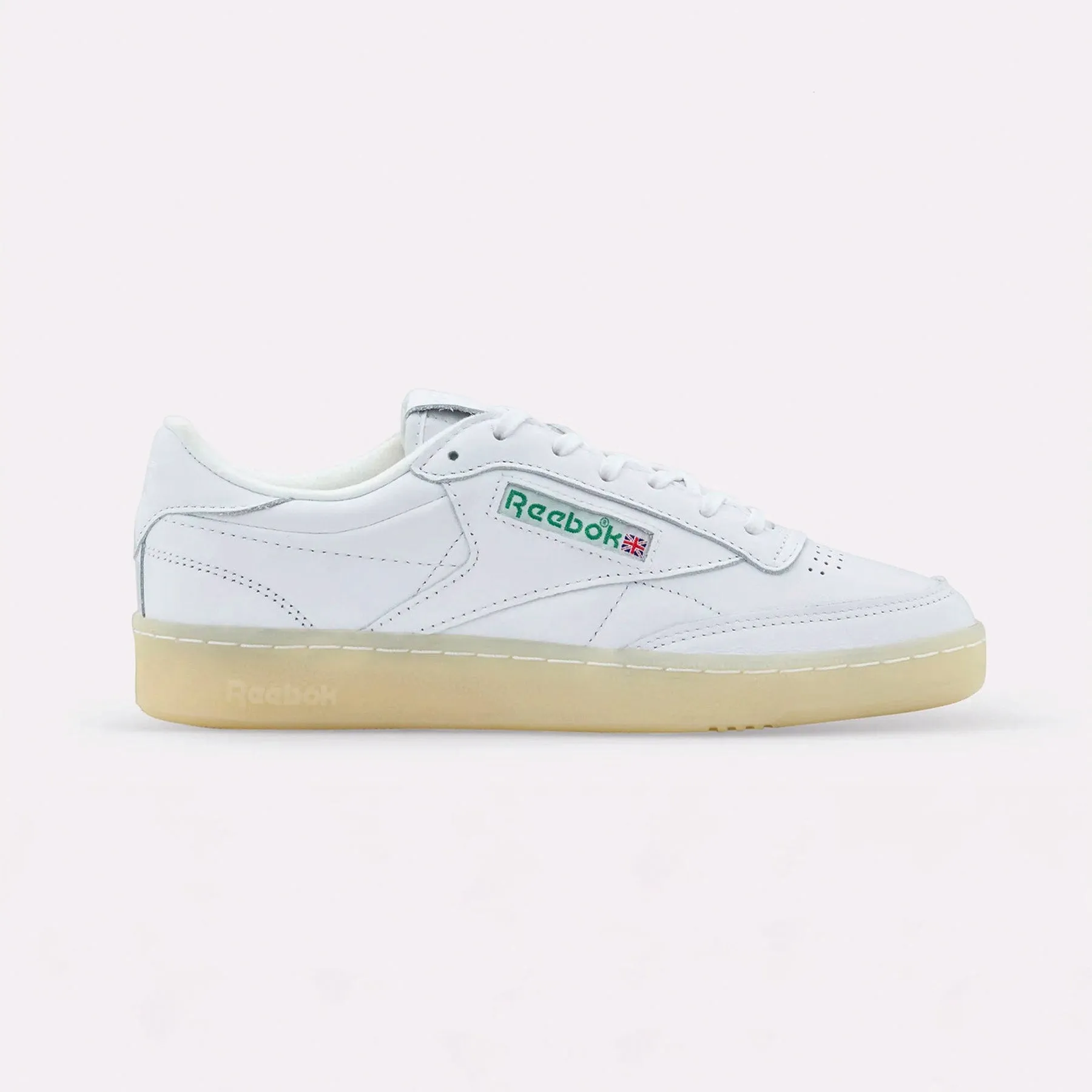 Reebok Club C 85 Vintage White, Glen Green, Vector Red