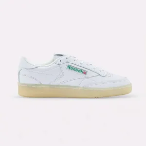 Reebok Club C 85 Vintage White, Glen Green, Vector Red