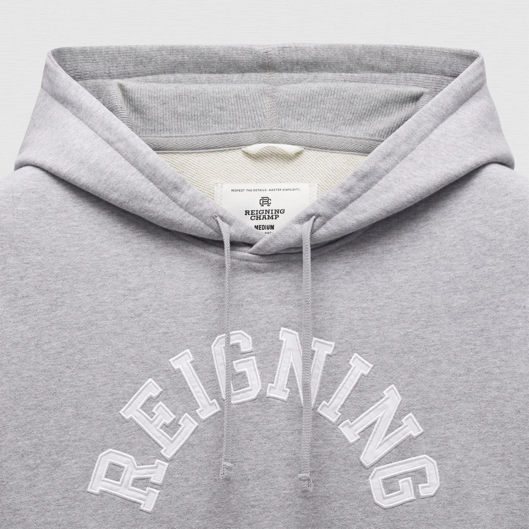 Reigning Champ Midweight Terry Arch Logo Hoodie