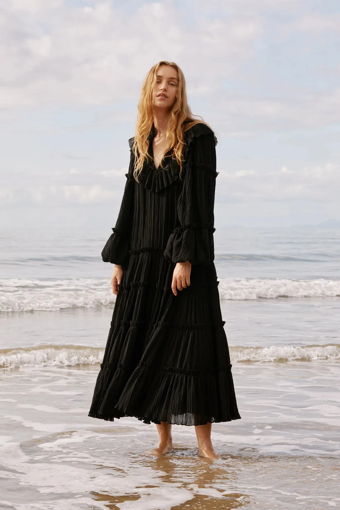 Robyn Tiered Midi Dress by Aje