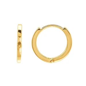 Round 11.5mm Huggie Hoop Earring