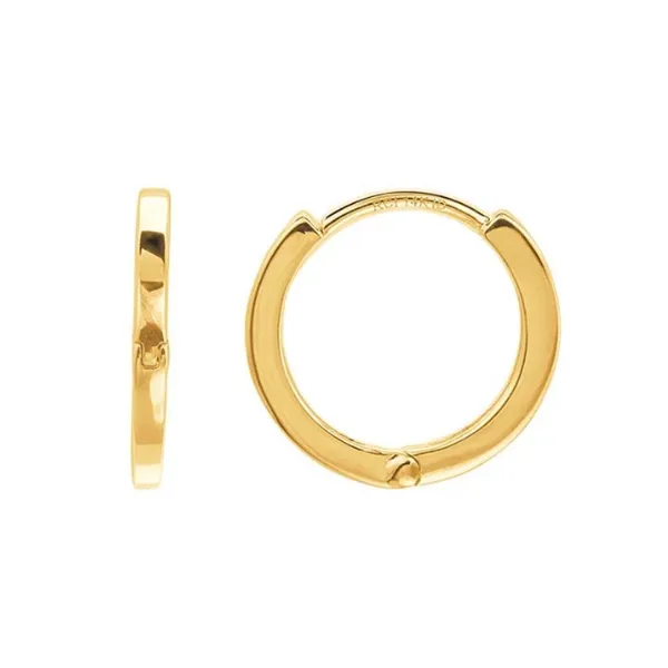 Round 11.5mm Huggie Hoop Earring