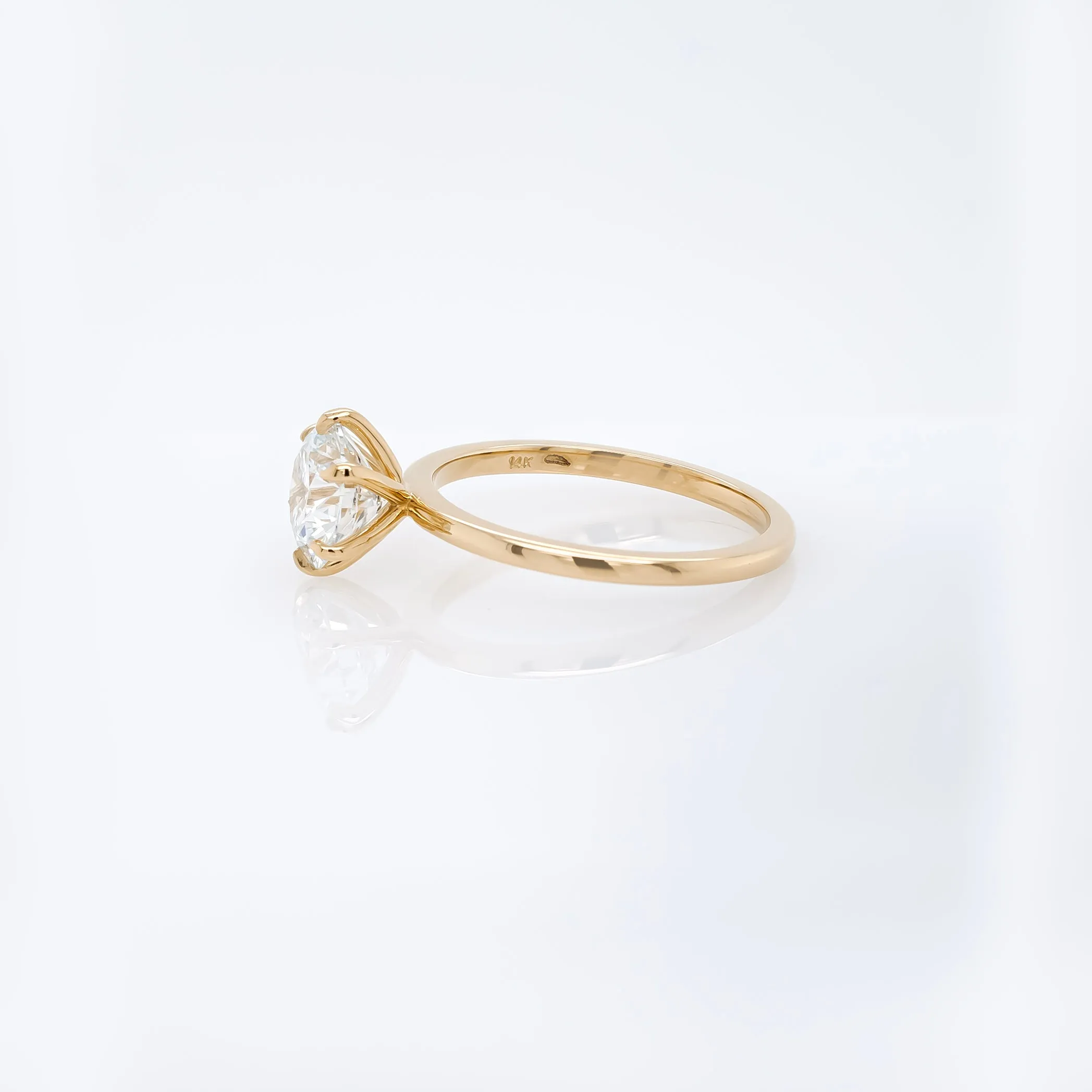 Round Brilliant Lab Grown 6 Prong Solitaire
