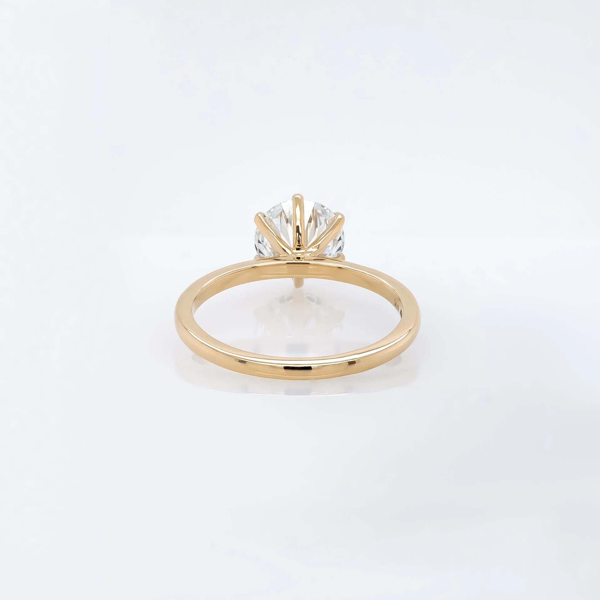 Round Brilliant Lab Grown 6 Prong Solitaire