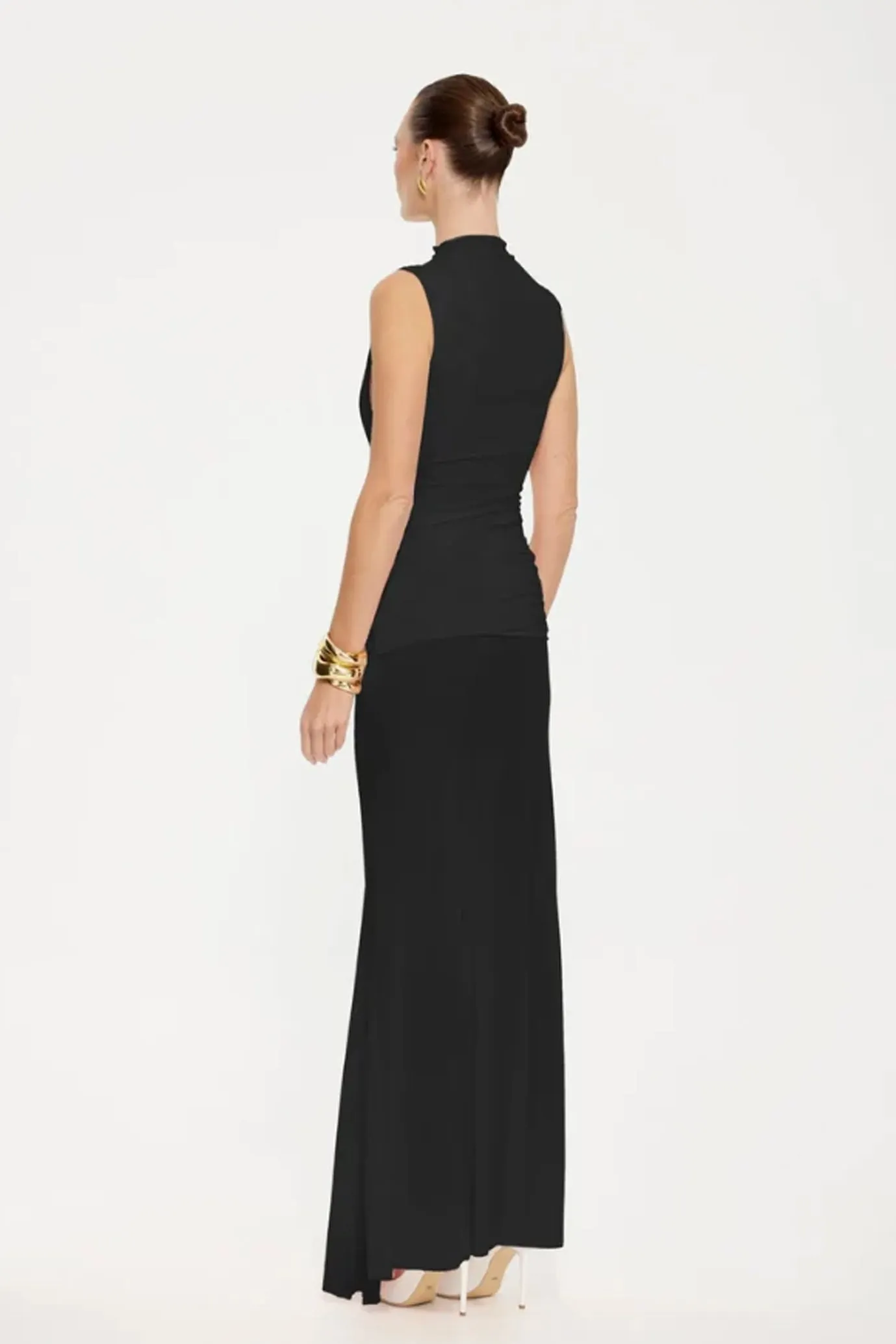 Roza Maxi Dress Black Mesh by Effie Kats