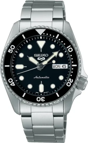 Seiko 5 Sports SKX Midi Black Mens Watch