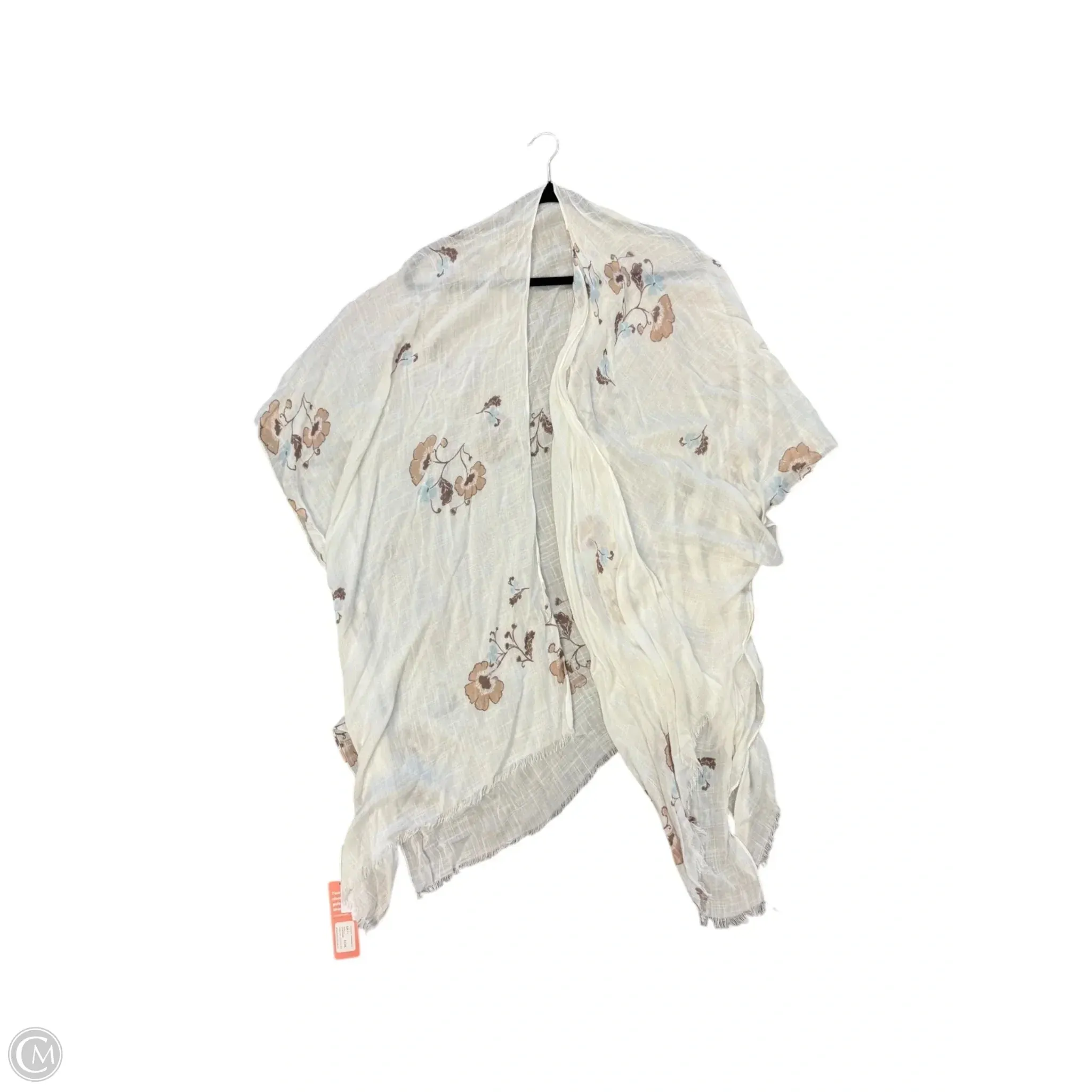 Shawl By Clothes Mentor In White, Size: 1x