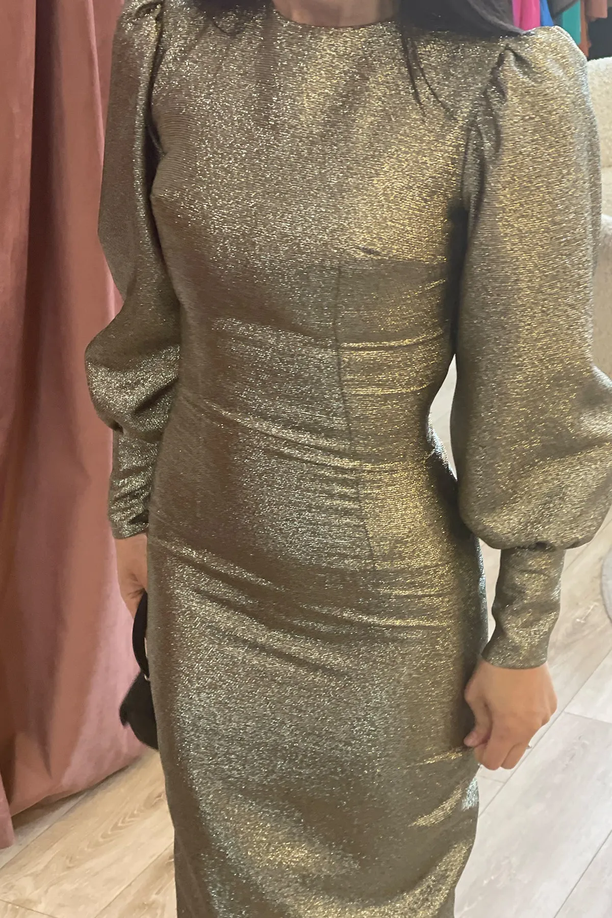 Shelby Metallic Gold Gown by Fatima K Designs