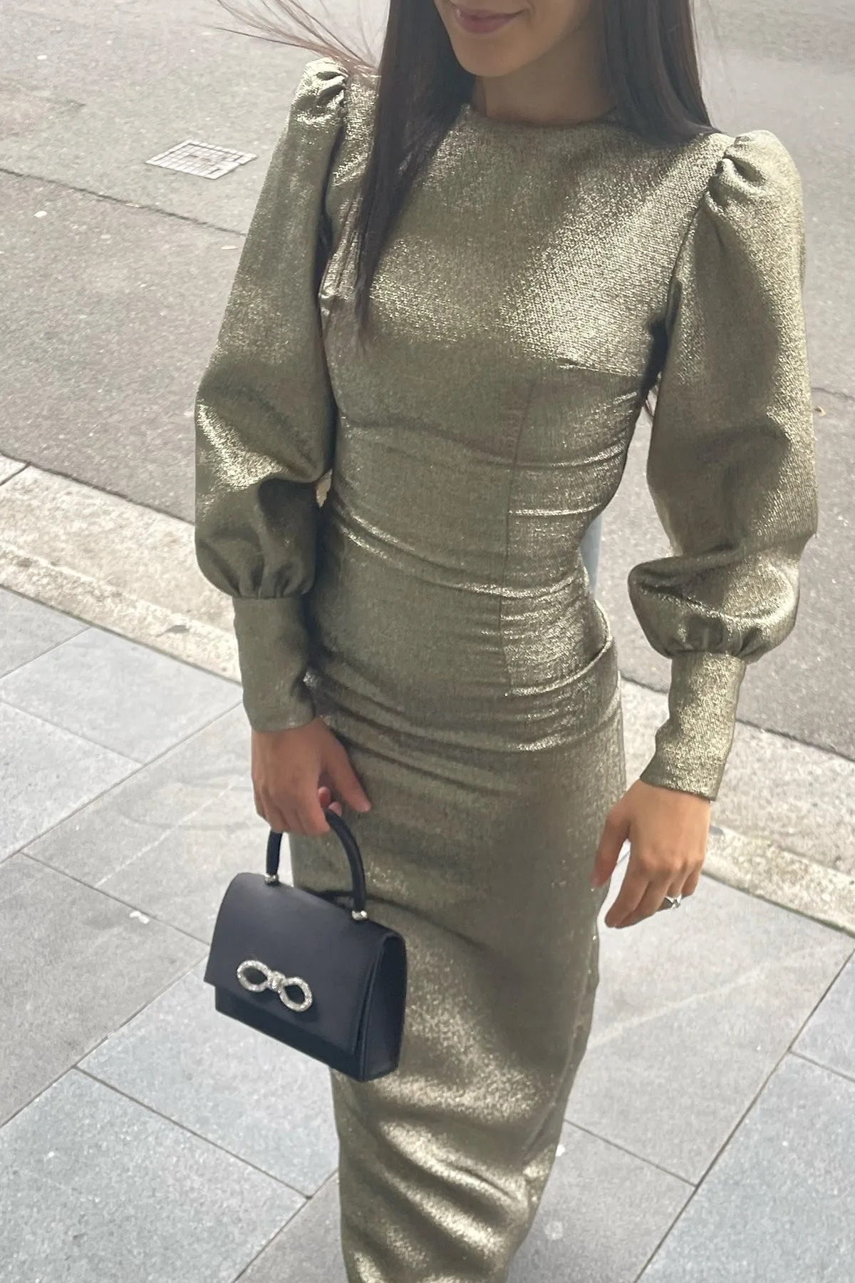 Shelby Metallic Gold Gown by Fatima K Designs