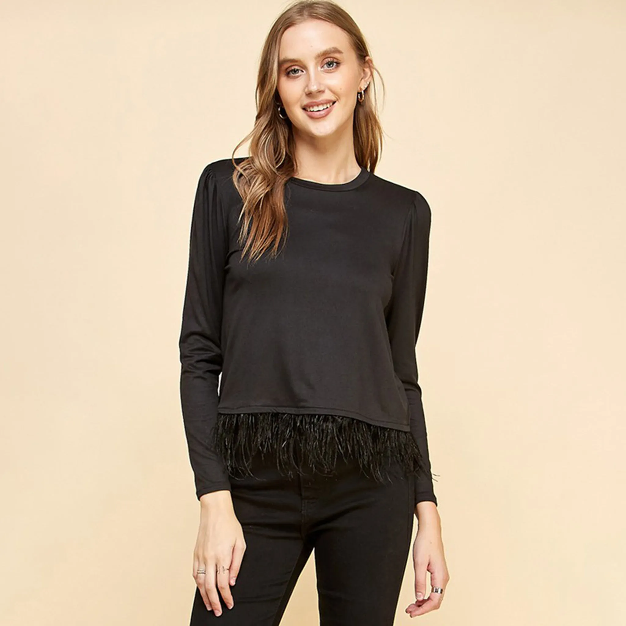 Solid Top With Detailed Waist