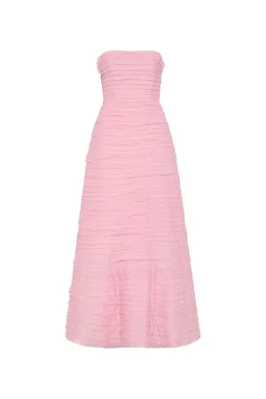 Soundscape Maxi Dress Chalk Pink by Aje