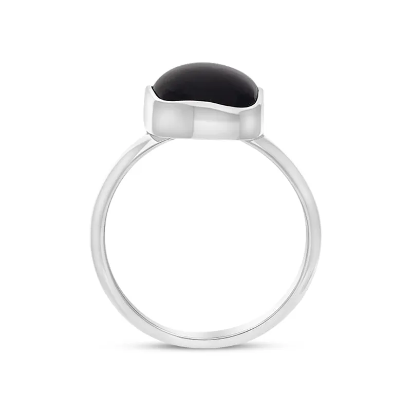 Sterling Silver Blue John Abstract Ring D