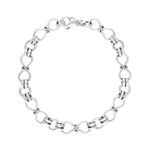 Sterling Silver Figure of Eight Bracelet