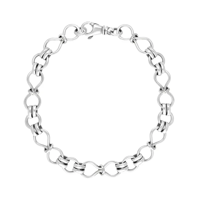 Sterling Silver Figure of Eight Bracelet