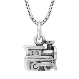 Sterling Silver Train Pendant