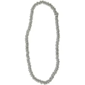 Stretchy Silver Bead Bracelet