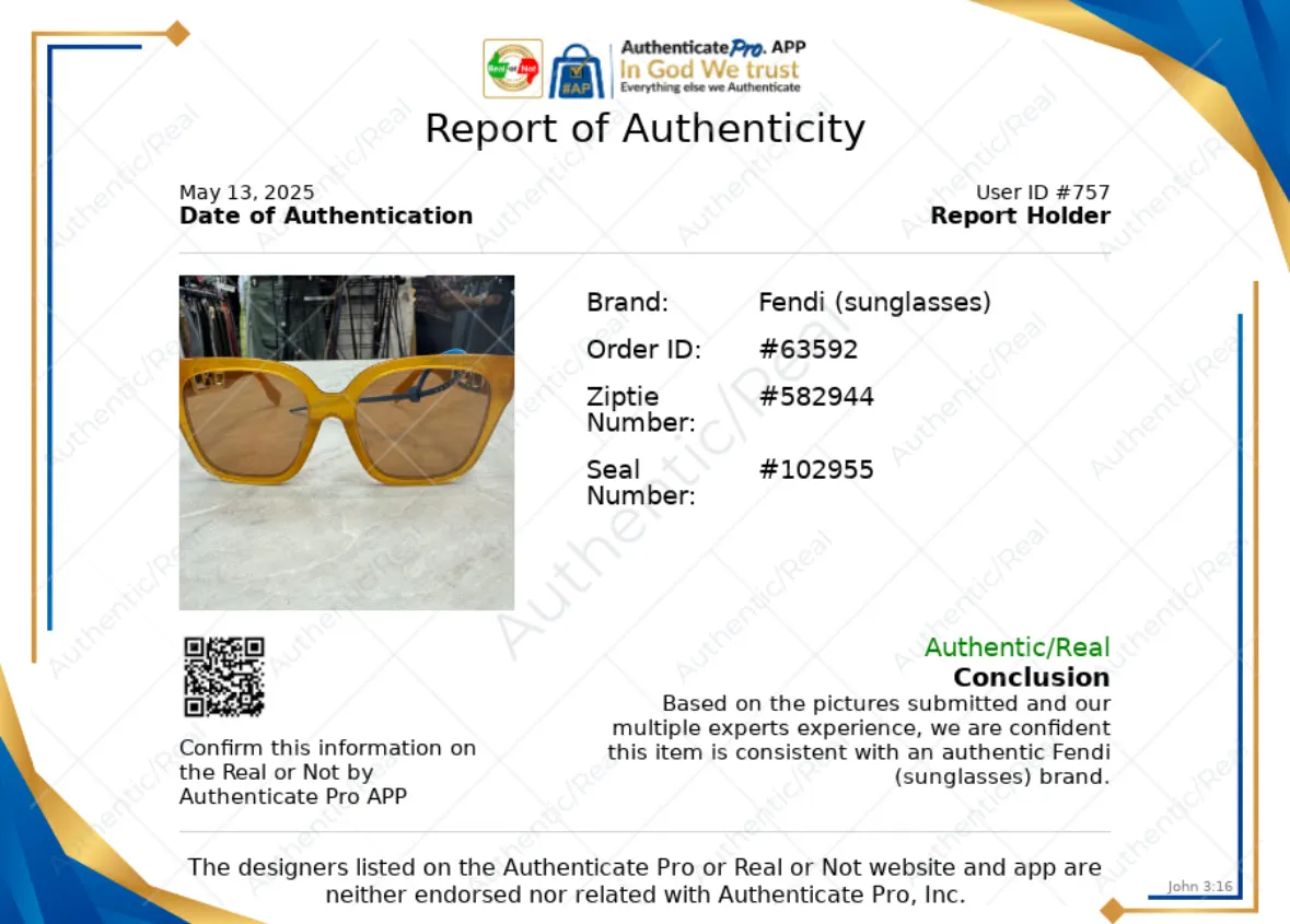 Sunglasses Luxury Designer By Fendi