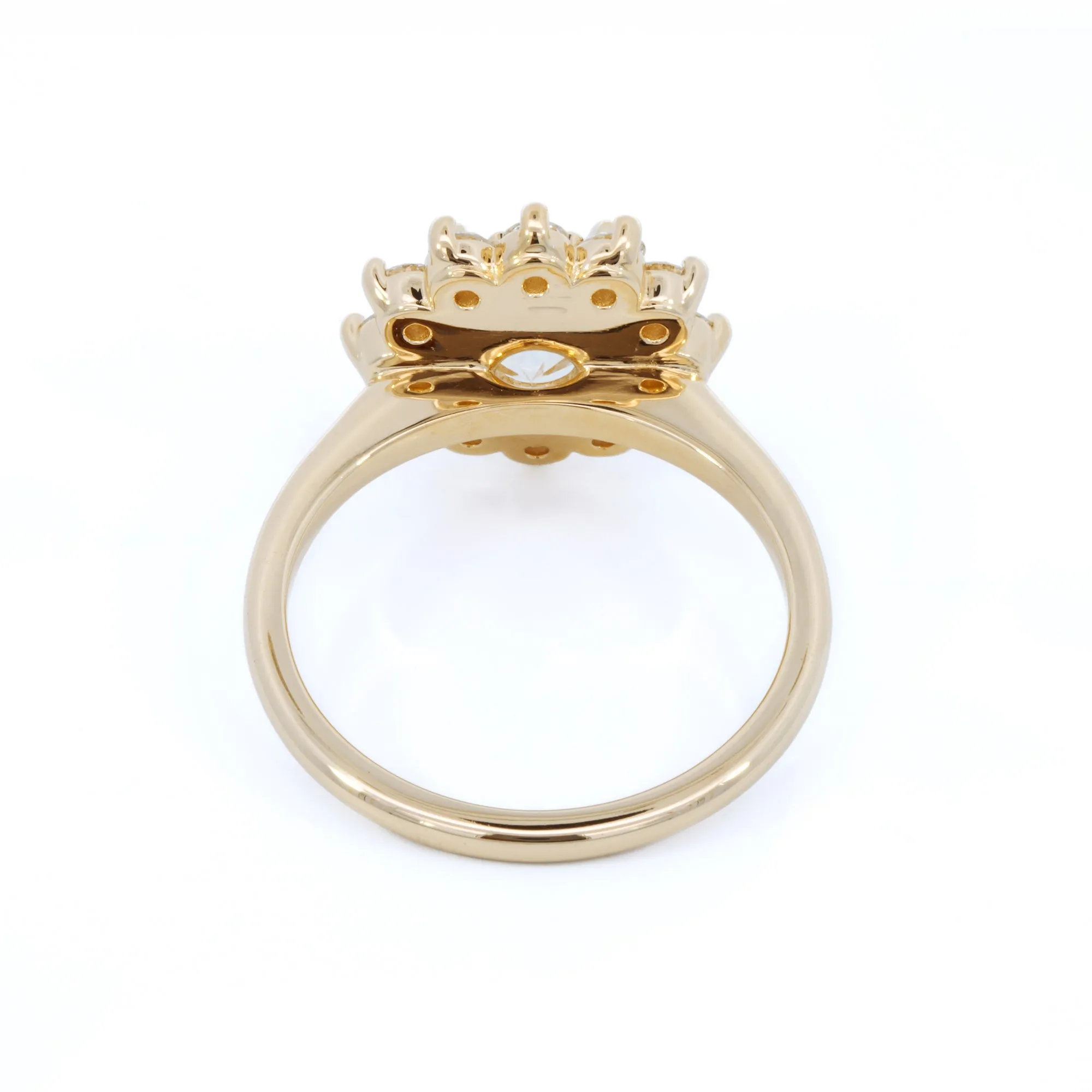 'Sunny' Diamond Halo Ring