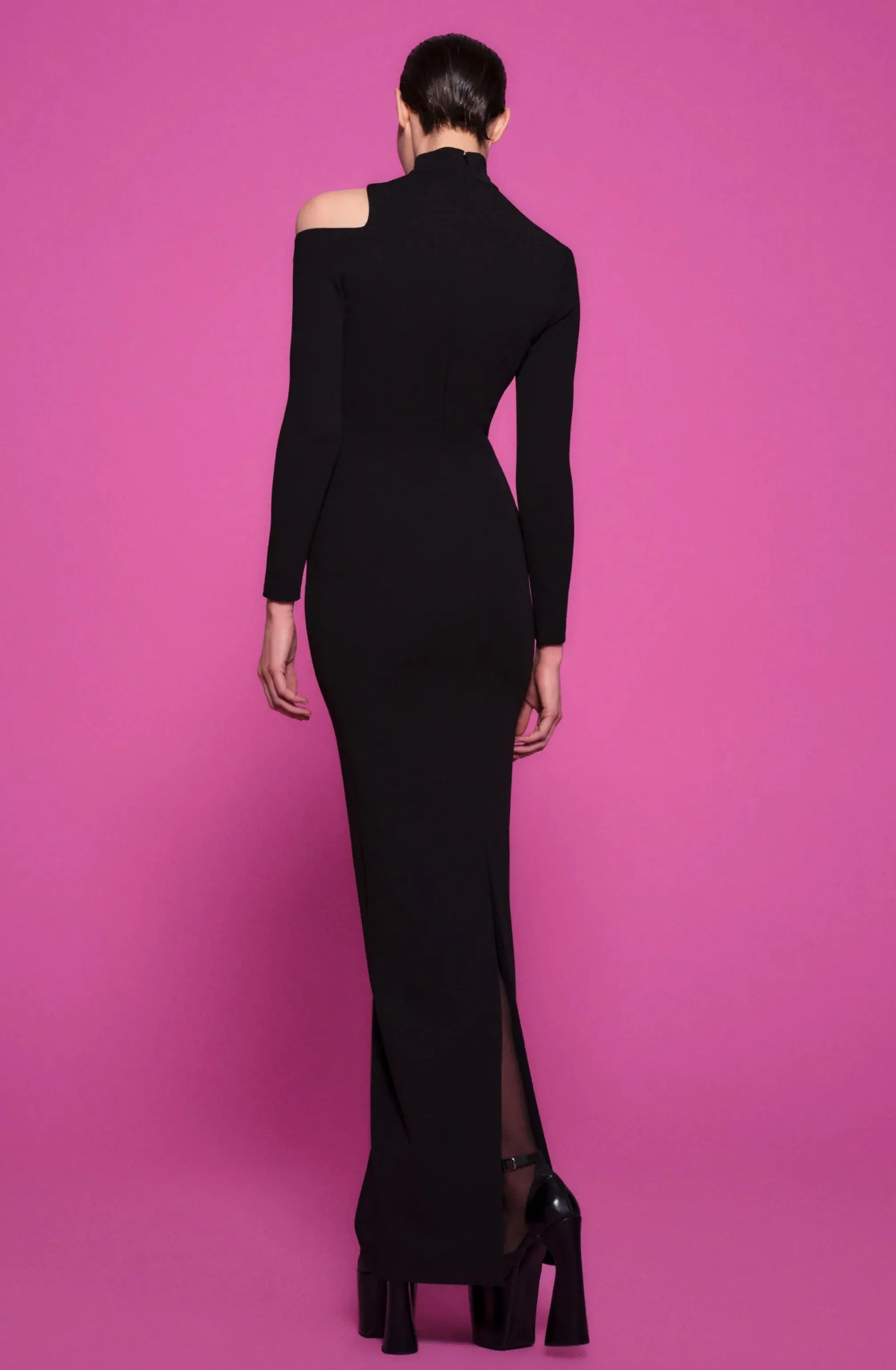 The Ares Maxi Dress in Black by Solace London