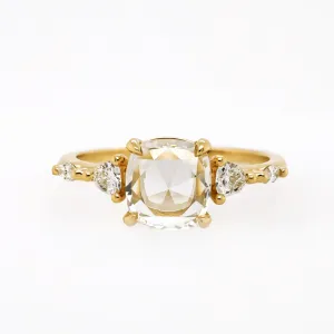 The 'Evelyn' Ring w/ 1.57ct Rose Cut Cushion Lab Grown Diamond