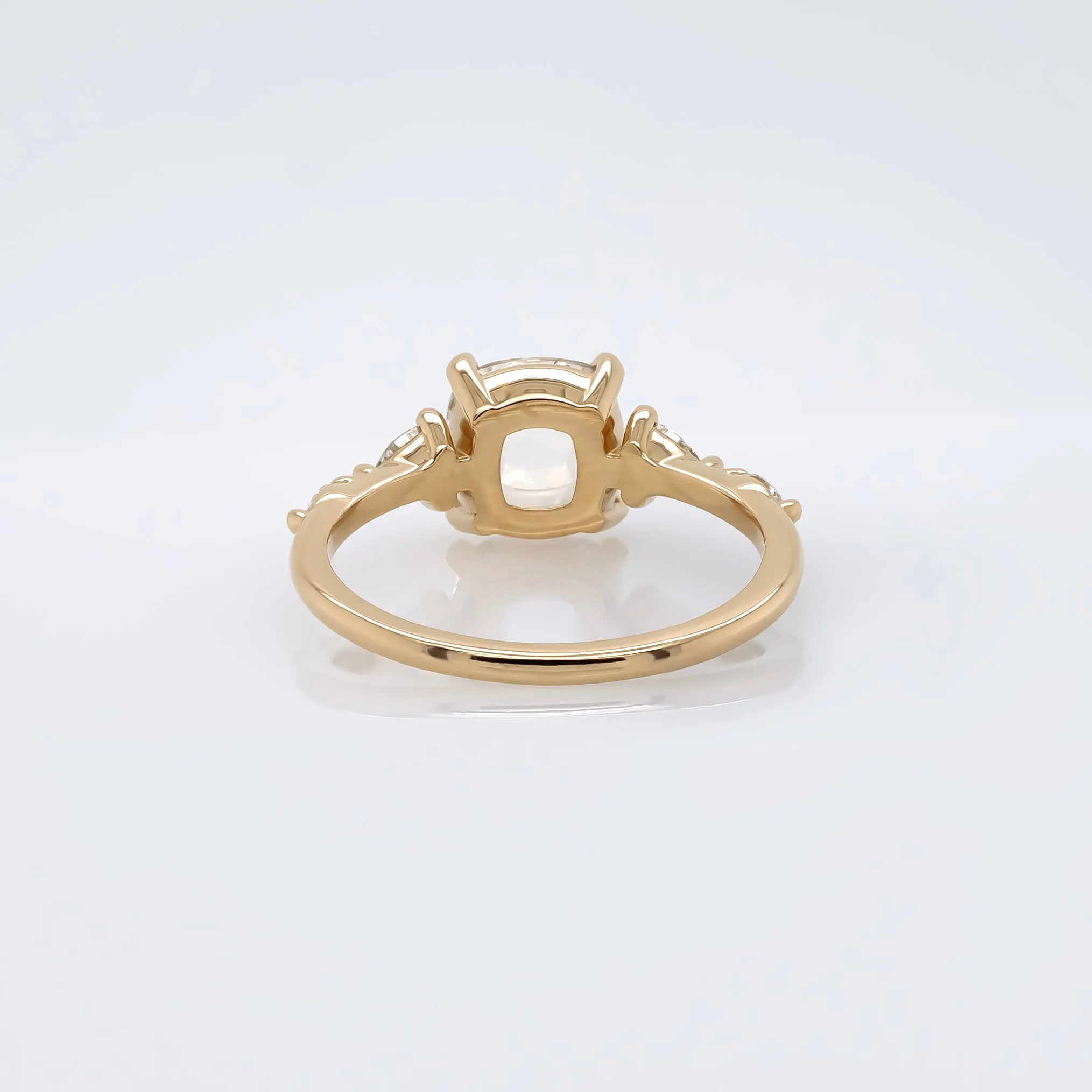 The 'Evelyn' Ring w/ 1.57ct Rose Cut Cushion Lab Grown Diamond
