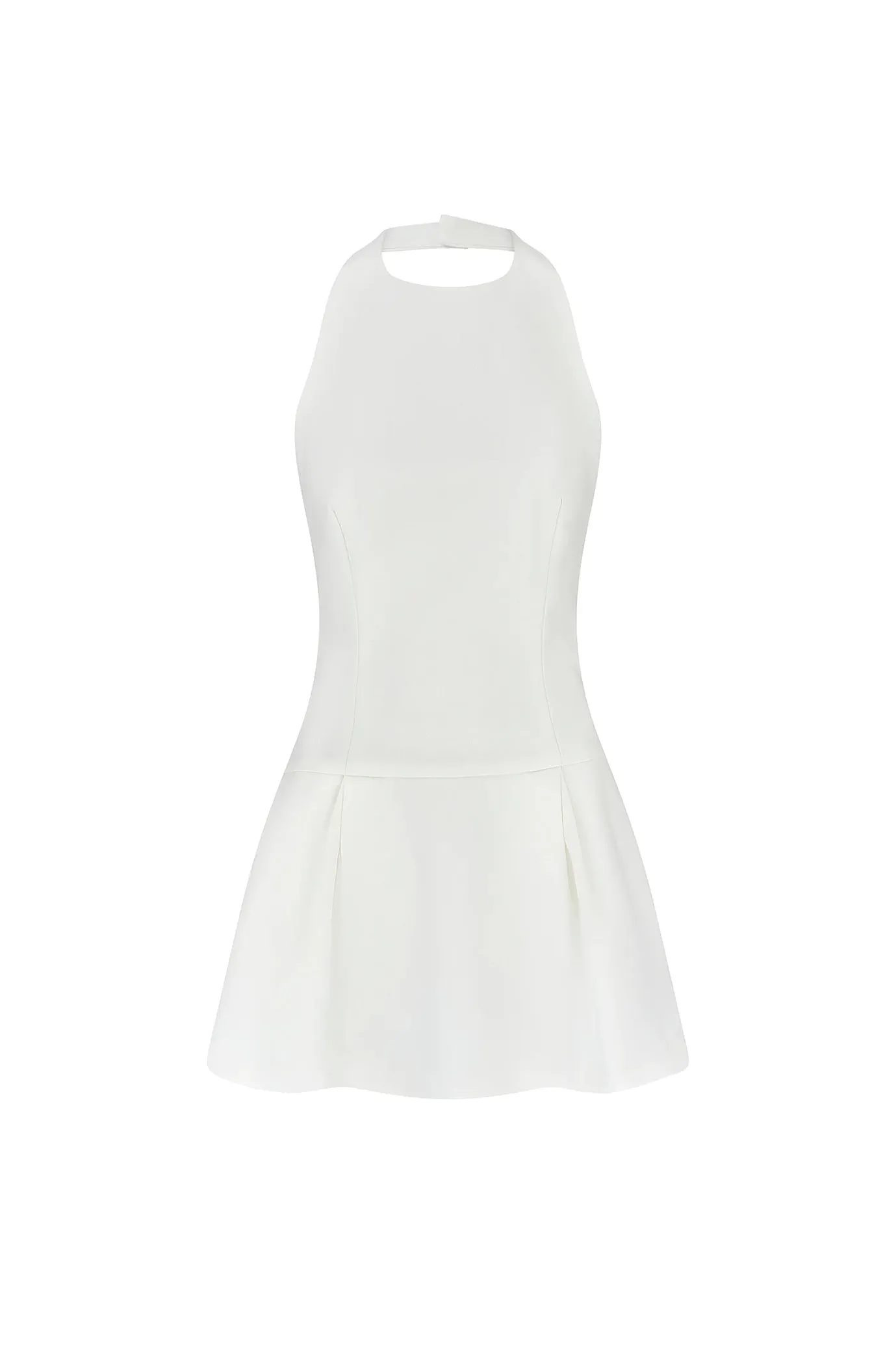 The Ultimate Muse Dropped Hem Mini Dress White by Odd Muse