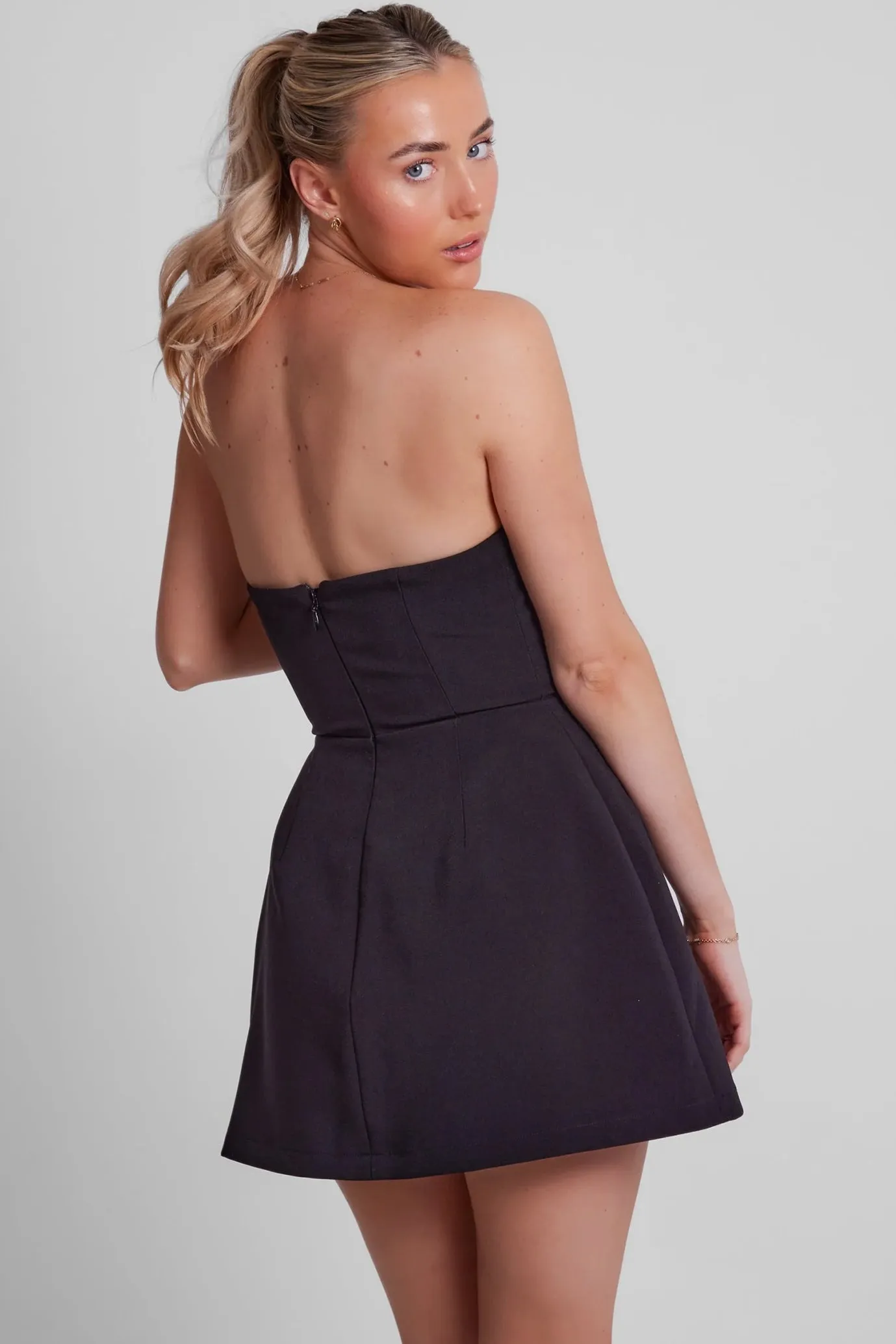 The Ultimate Muse Strapless Dress Black by Odd Muse