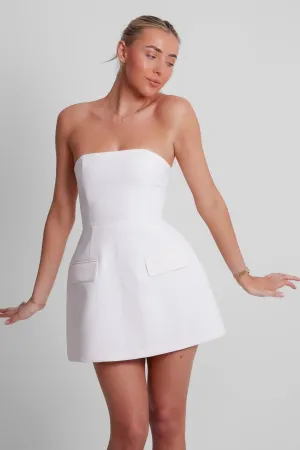The Ultimate Muse Strapless Dress White by Odd Muse