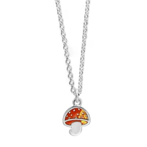 Tiny Mushroom Necklace