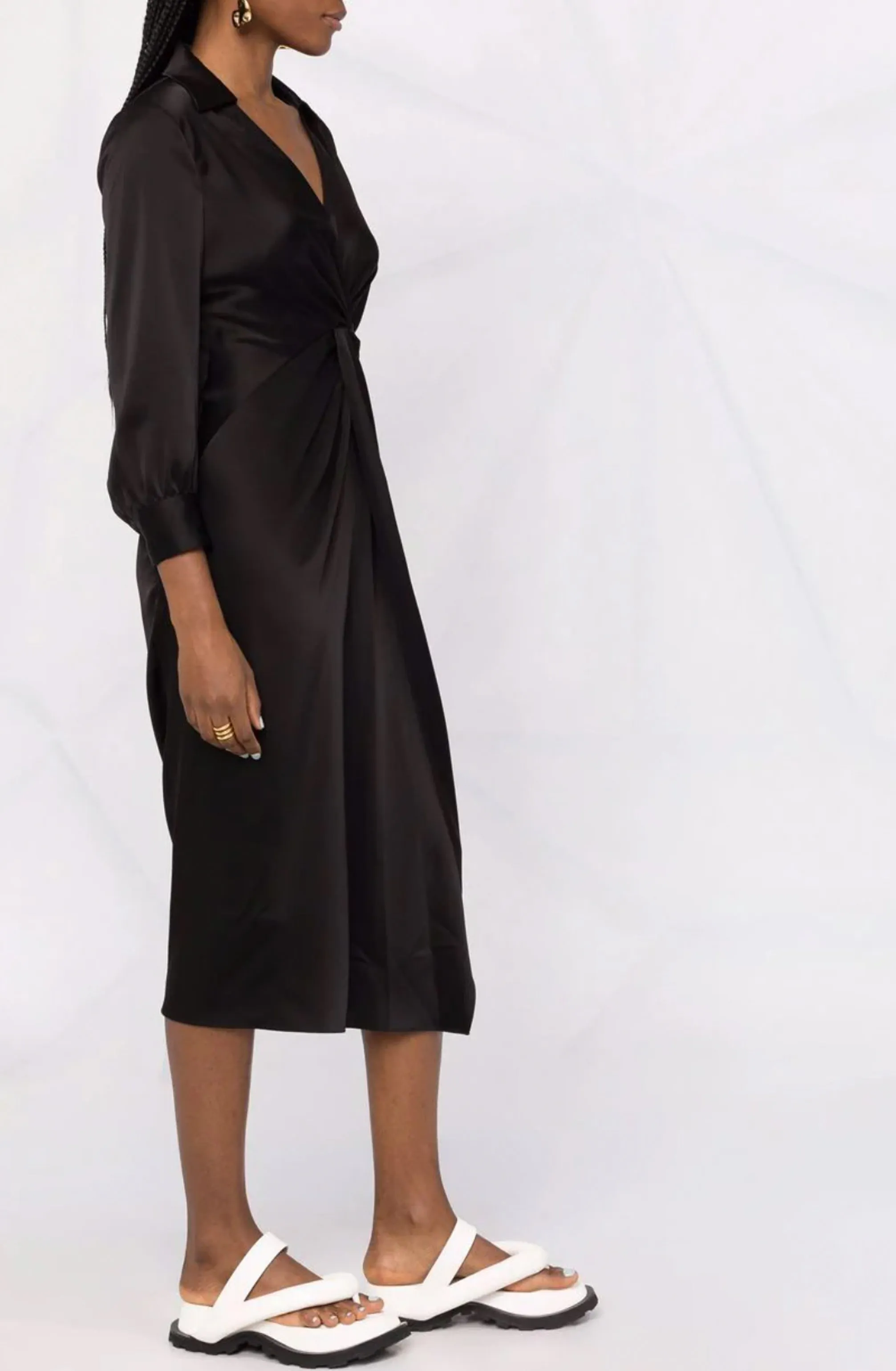 Twist Dress in Black by Theory